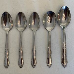 Oneida LTD Simeon L & George H Rogers Co Stainless HOMESTEAD Spoon Set 6" & 6.5"